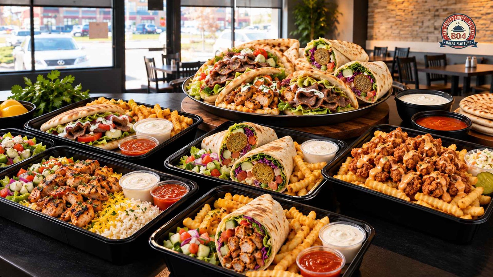 804 Halal Platters meals prepared for a full week of convenient halal meal prep.
